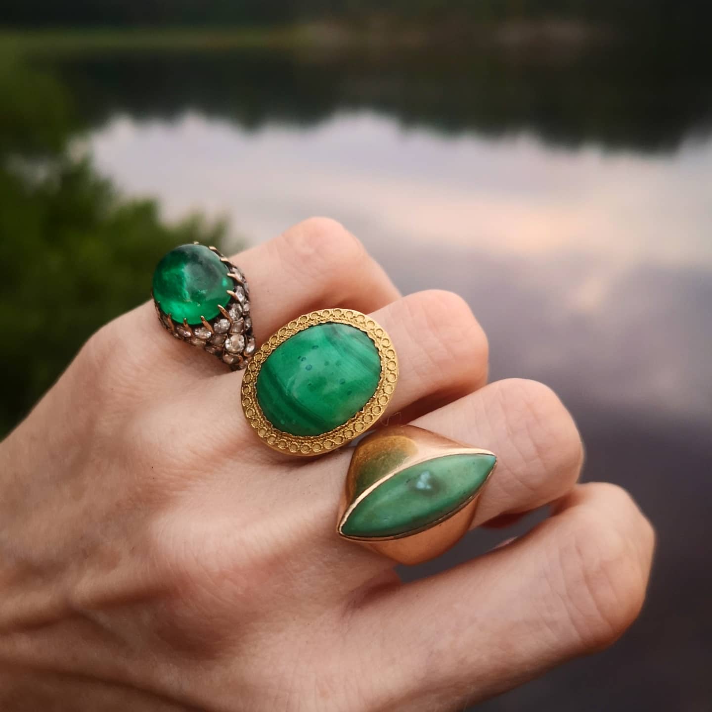 Shops Malachite Ring