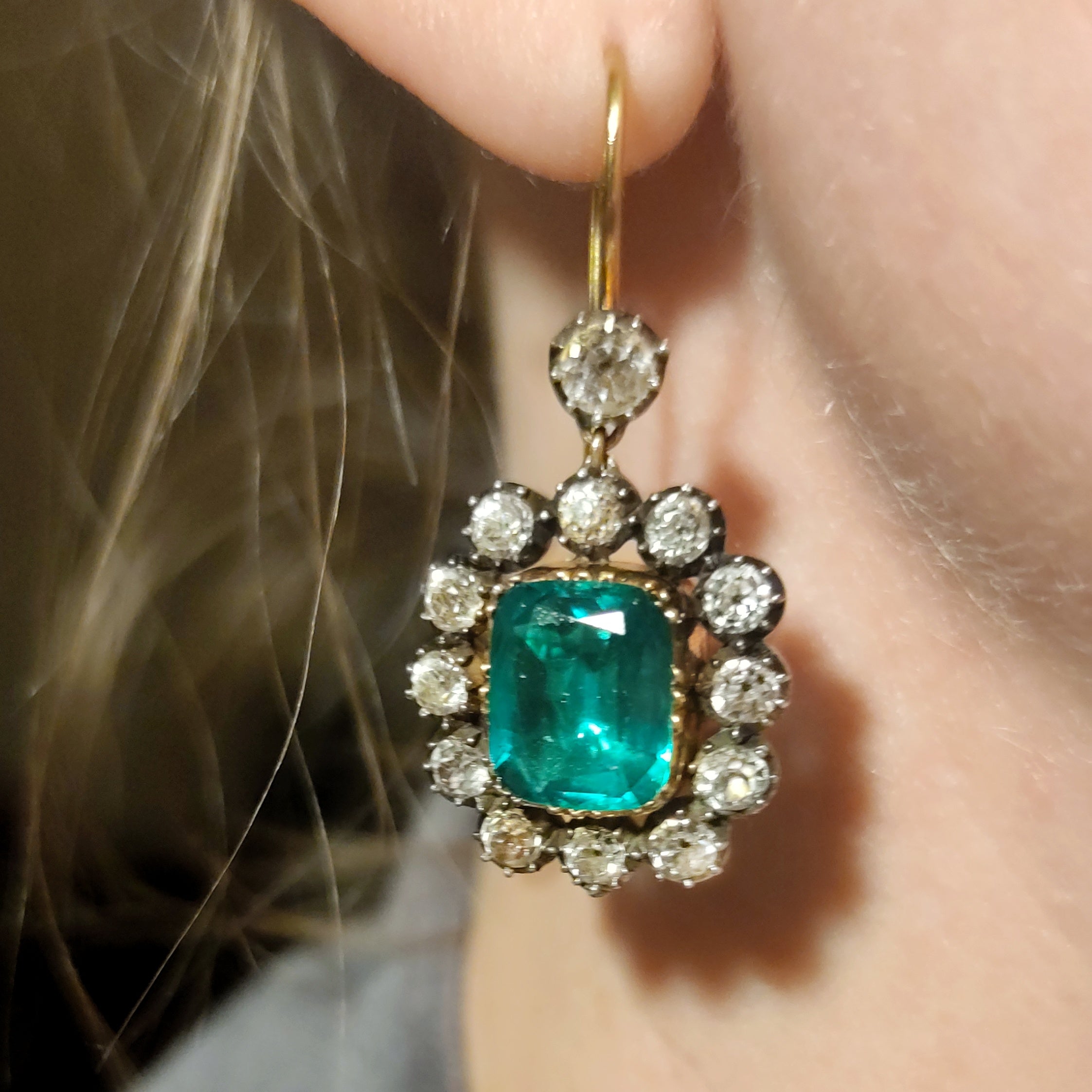 Emerald Green Threader Earrings | Lynnique Jewelry