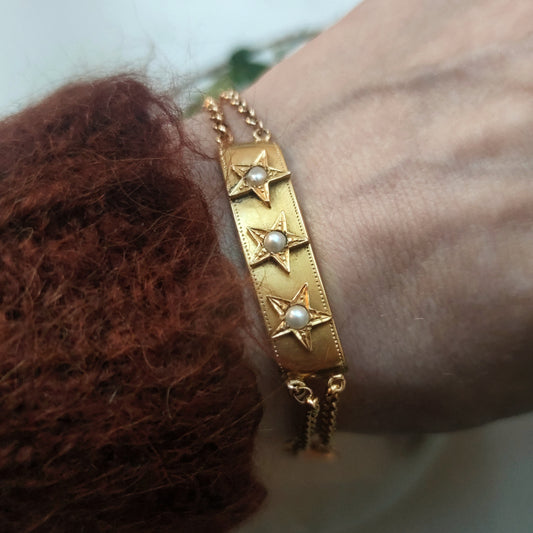 Orions belt bracelet with three stars