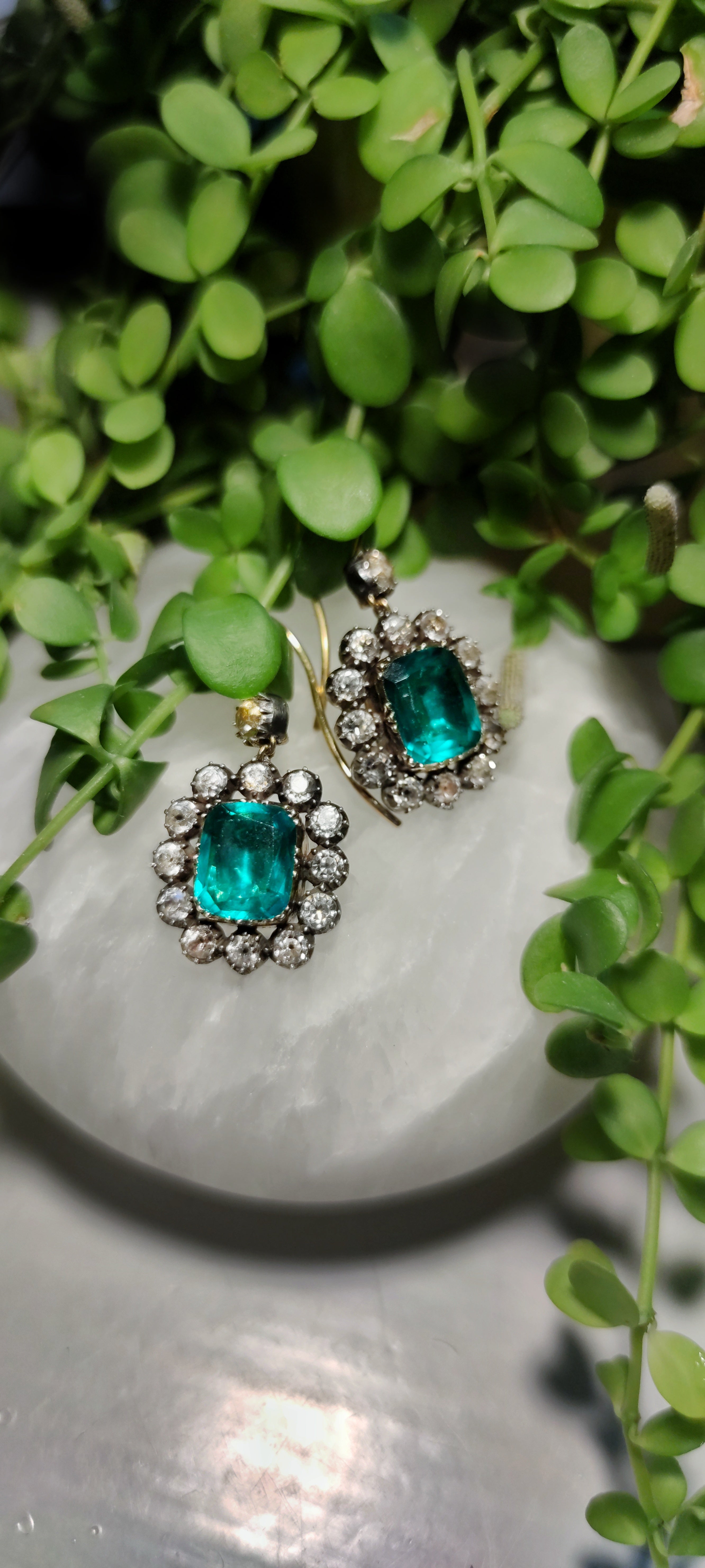 Emerald Earrings 2.86 Ct.Tw. 18K Yellow Gold | The Natural Emerald Company